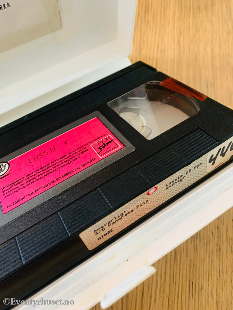 Lassie på nye eventyr. 1983. VHS Big Box. VHS Big Box