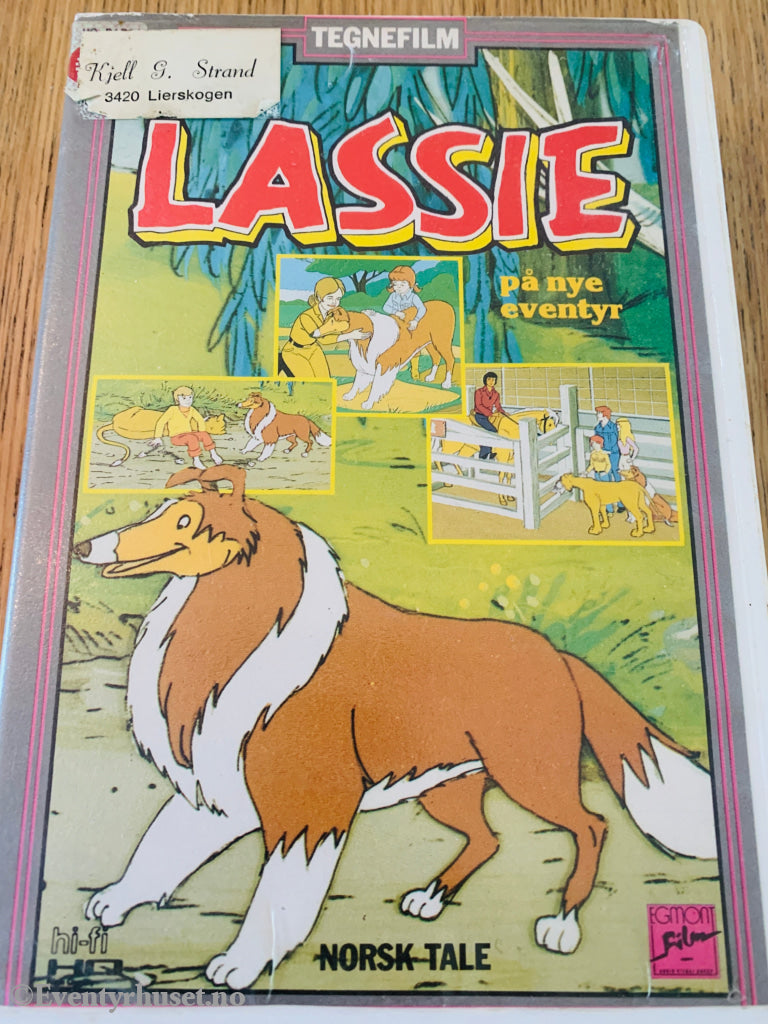 Lassie på nye eventyr. 1983. VHS Big Box. VHS Big Box