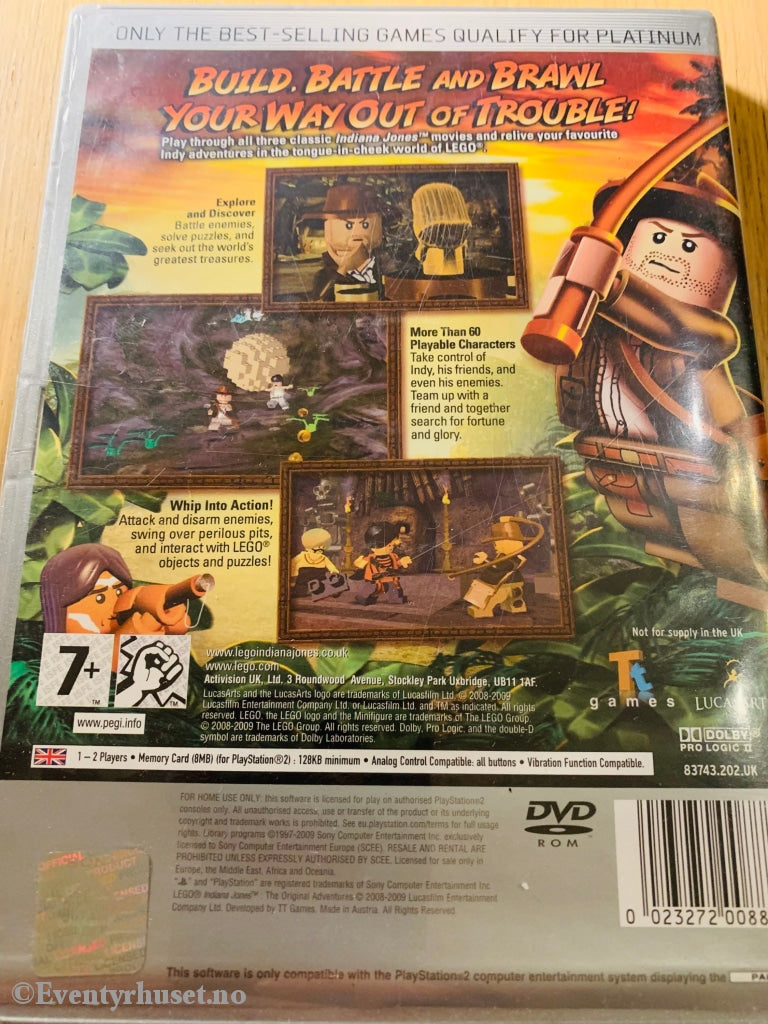 Lego Indiana Jones. Ps2. Ps2