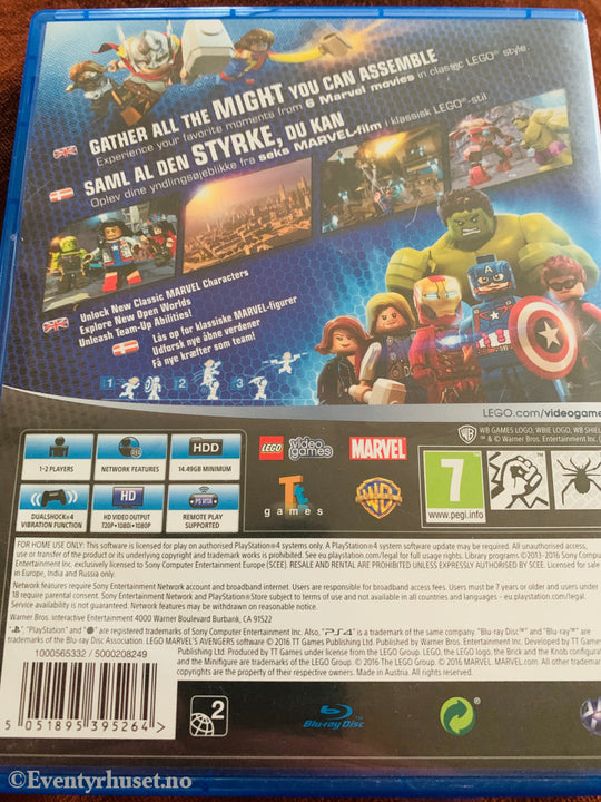 LEGO Marvel's Avengers. Playstation PS4-spill.