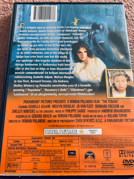 Leieboeren (The Tenant) (1976). DVD.