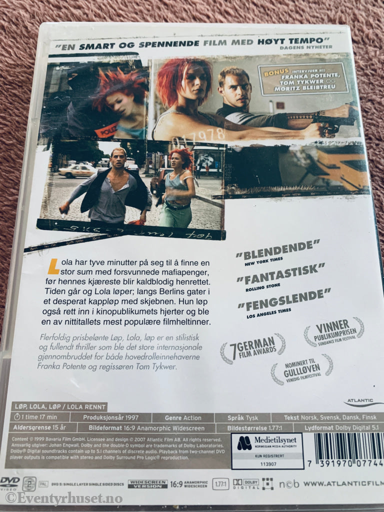 Løp Lola Løp (1998). DVD.