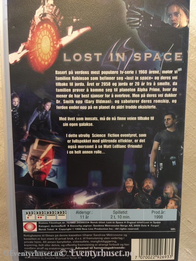 Lost In Space. 1998. Vhs. Vhs
