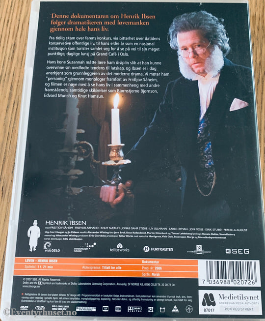 Løven: Henrik Ibsen. DVD.