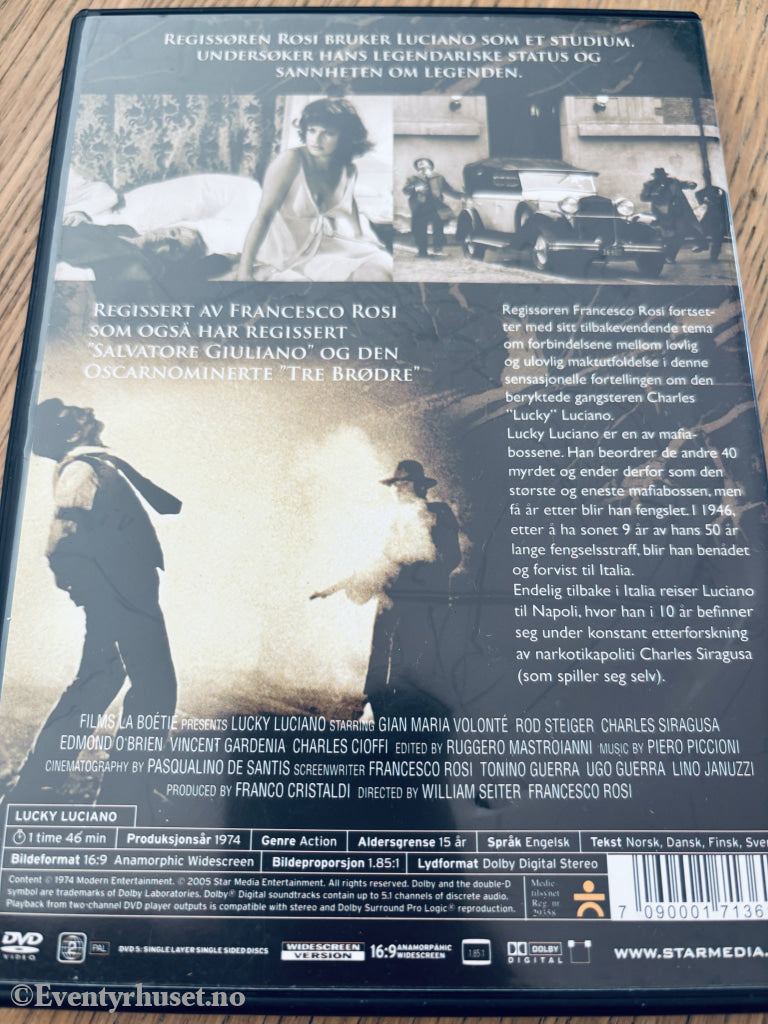 Lucky Luciano (1973). DVD.
