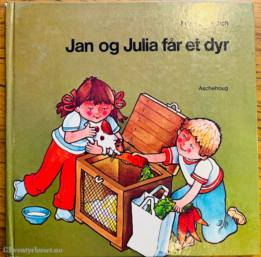 M. P. Erlich. Jan og Julia får et dyr. Bok.