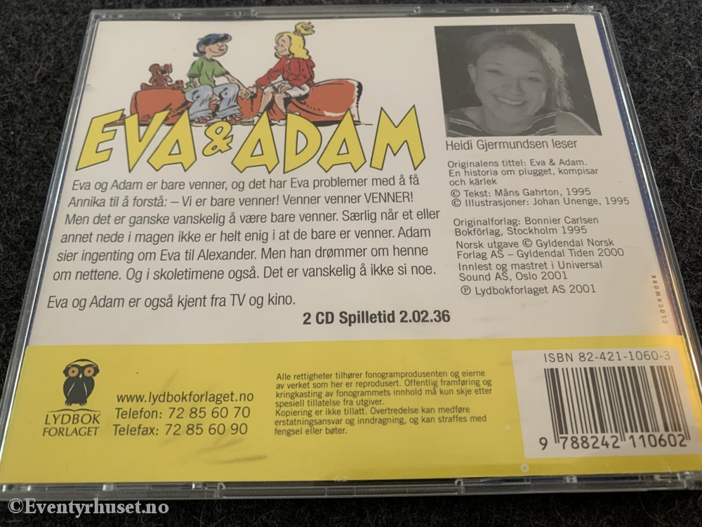 Måns Gahrton. 2001. Eva & Adam. Lydbok På Cd.