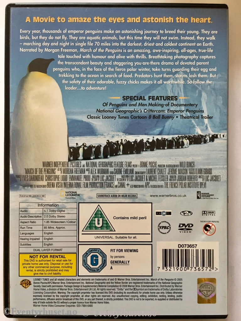 March Of The Penguins. 2006. Dvd. Dvd