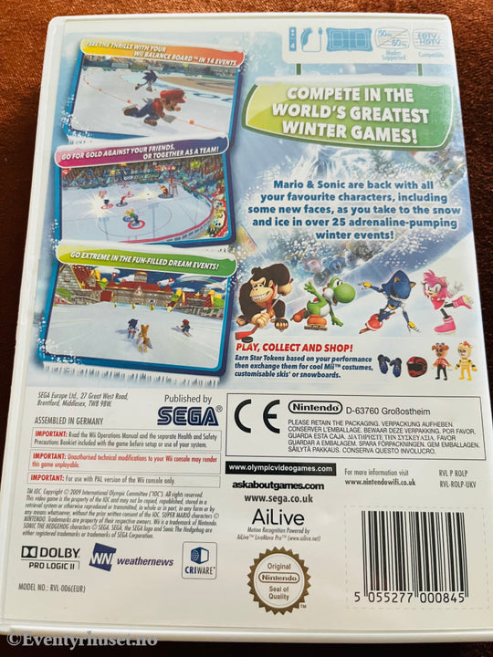 Mario & Sonic At The Olympic Games. Nintendo Wii. Wii