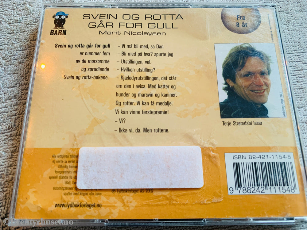 Marit Nicolaysen. 2003. Svein og Rotta går for gull. Lydbok på CD.