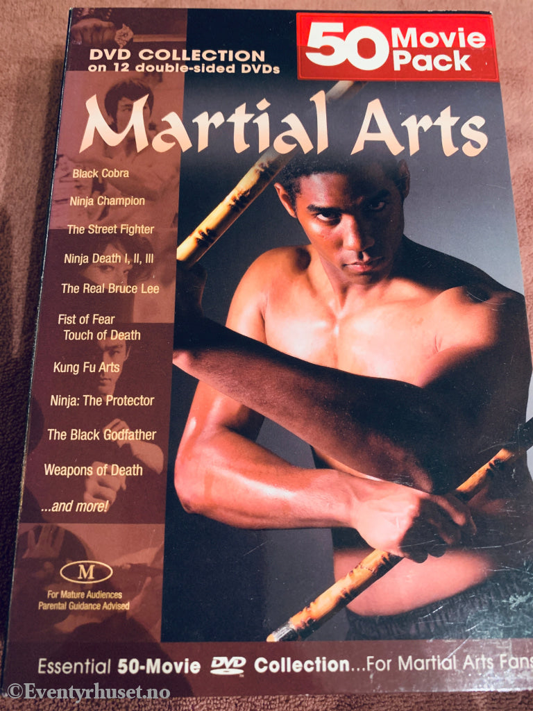 Martial Arts. 50 Movie Pack (1970–1990). DVD samleboks.