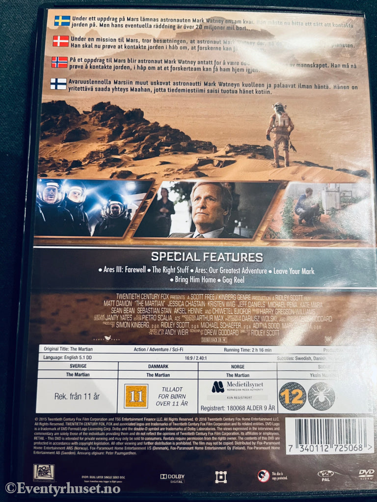 Martian. Dvd. Dvd