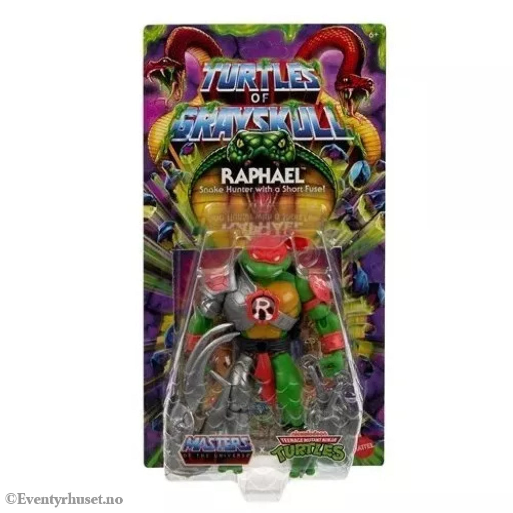Masters of the Universe (MOTU) Origins Turtles of Grayskull Wave 5 Raphael – Actionfigur. Ny og uåpnet! Actionfigur