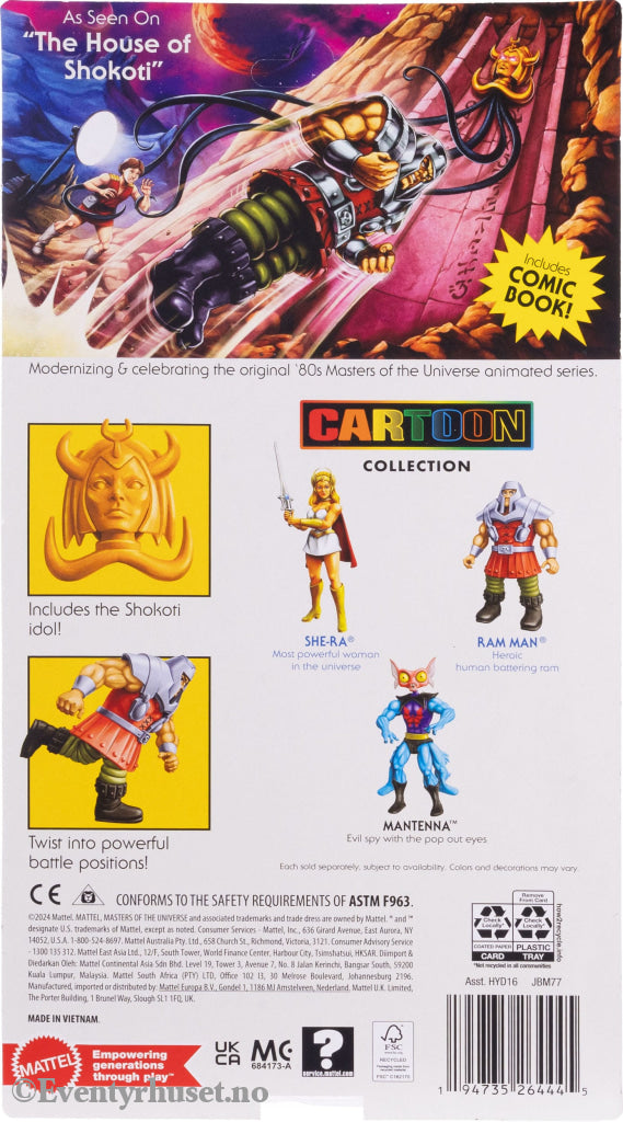 Masters of the Universe Origins Action Figure Ram Man 14 cm. Mint In Sealed Box (MISB)! Actionfigur