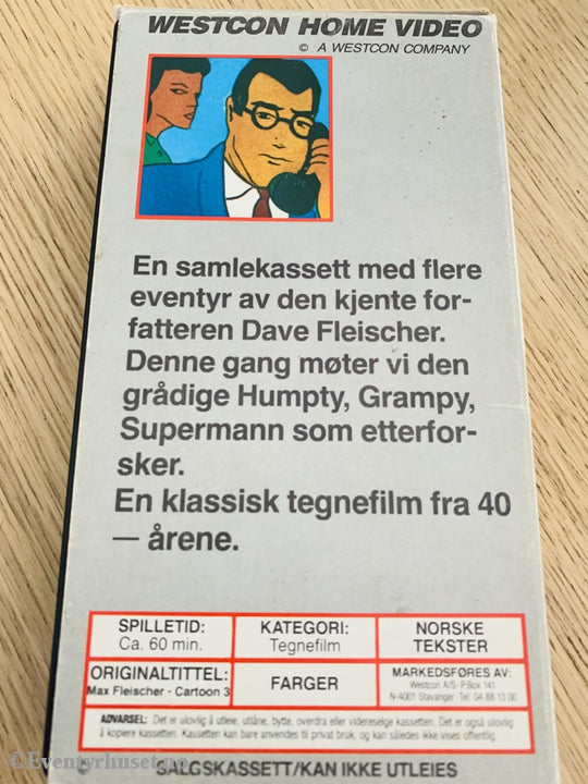 Max Fleischers Cartoon Capers. Vhs Slipcase.