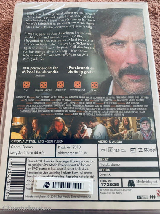 Meg eier ingen (2013). DVD. Ny i plast!