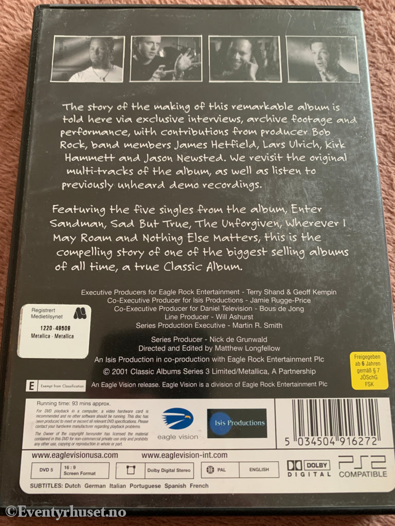 Metallica: Classic Albums – The Black Album (2001). DVD.
