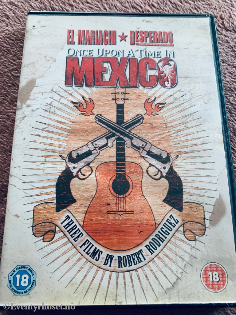 Mexico Collection: El Mariachi / Desperado / Once Upon a Time in Mexico (1992–2003). DVD.