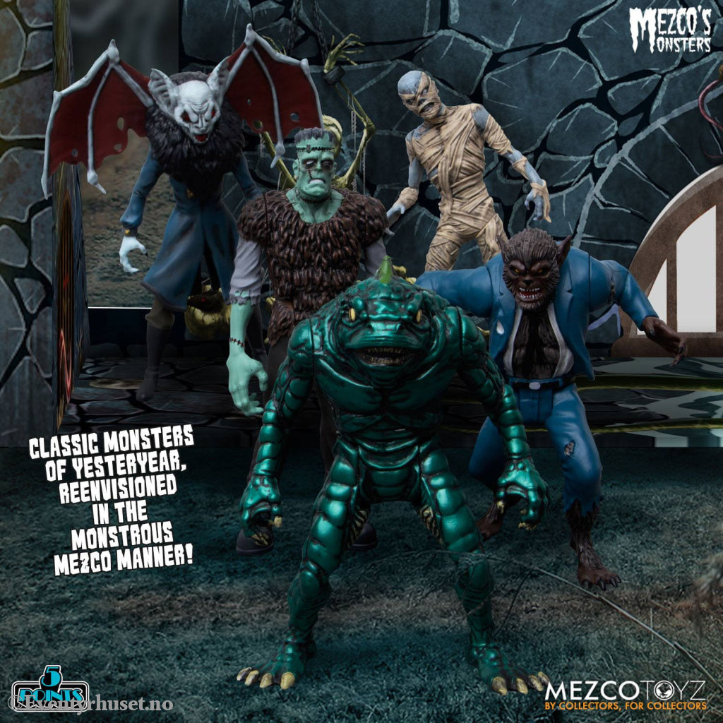 Mezco’s Monsters 5 Points Action Figures Tower of Fear Deluxe Set 9 cm. Mint In Sealed Box (MISB)! Actionfigur
