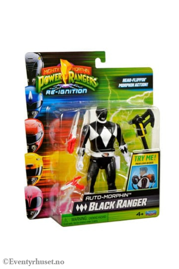 Mighty Morphin Power Rangers Action Figure Auto-Morphin Black Ranger 12 cm Actionfigur
