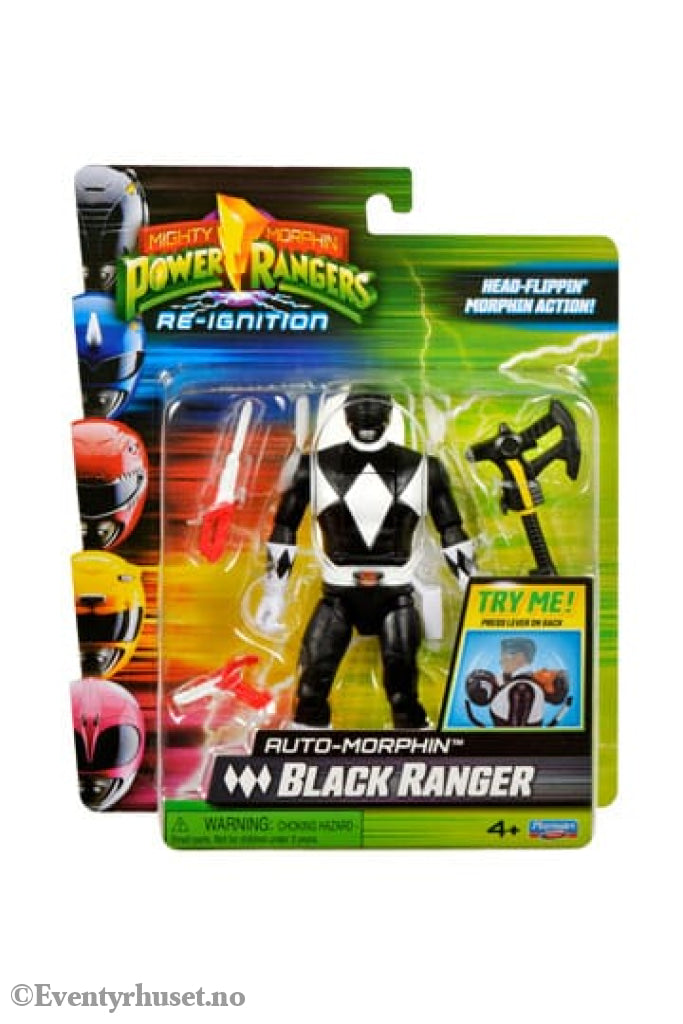 Mighty Morphin Power Rangers Action Figure Auto-Morphin Black Ranger 12 cm Actionfigur