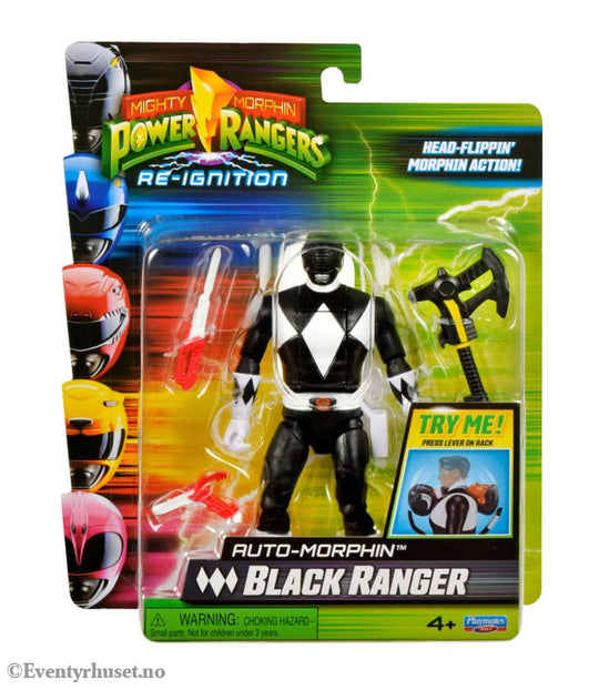 Mighty Morphin Power Rangers Action Figure Auto-Morphin Black Ranger 12 cm Actionfigur