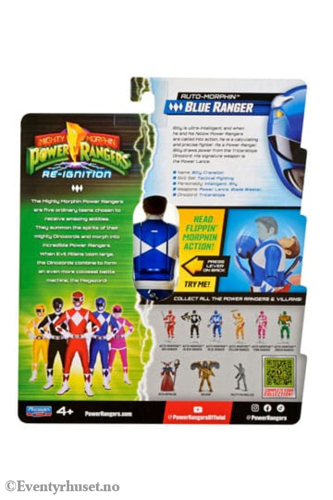 Mighty Morphin Power Rangers Action Figure Auto-Morphin Blue Ranger 12 cm Actionfigur