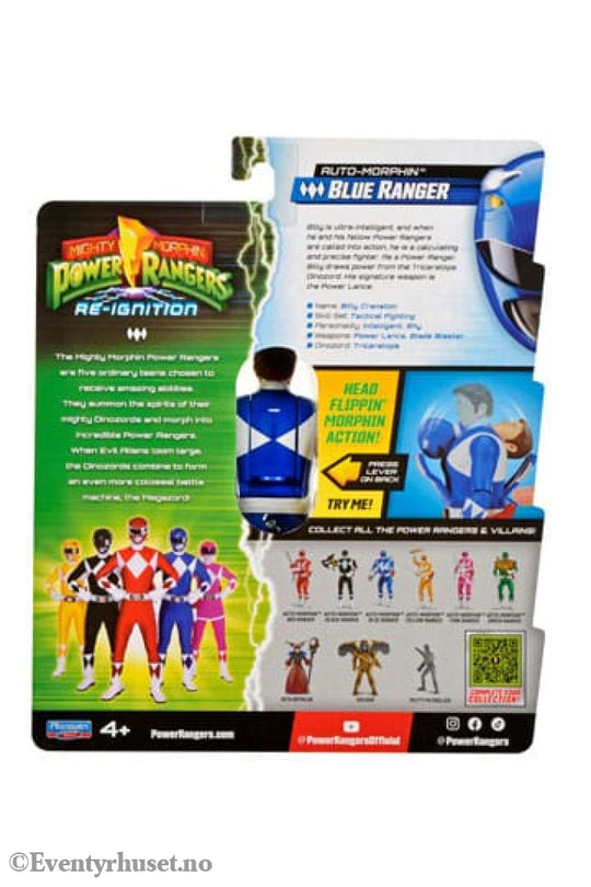 Mighty Morphin Power Rangers Action Figure Auto-Morphin Blue Ranger 12 cm Actionfigur