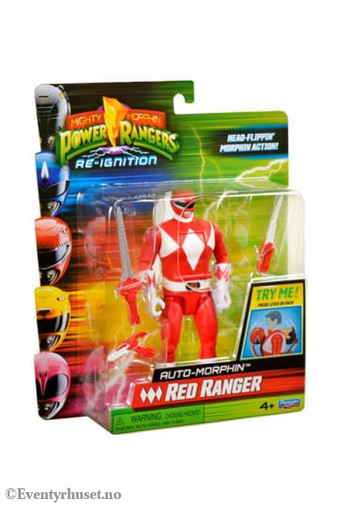 Mighty Morphin Power Rangers Action Figure Auto-Morphin Red Ranger 12 cm Actionfigur