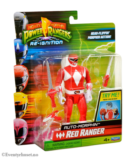 Mighty Morphin Power Rangers Action Figure Auto-Morphin Red Ranger 12 cm Actionfigur
