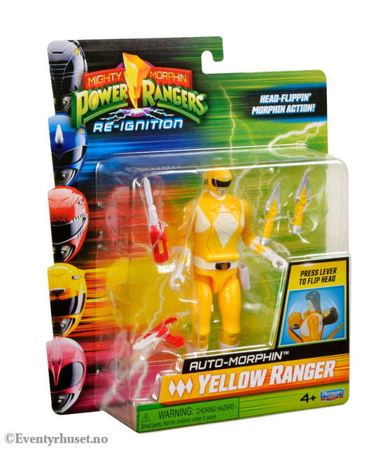 Mighty Morphin Power Rangers Action Figure Auto-Morphin Yellow Ranger 12 cm Actionfigur