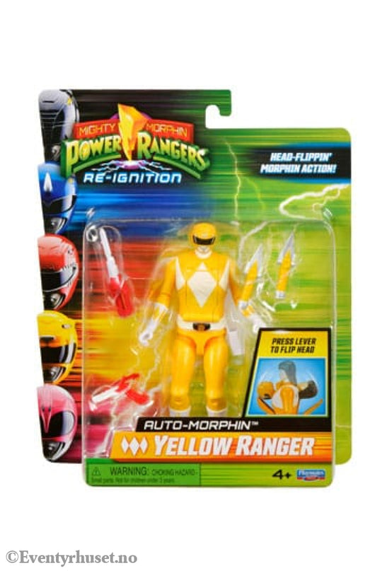 Mighty Morphin Power Rangers Action Figure Auto-Morphin Yellow Ranger 12 cm Actionfigur