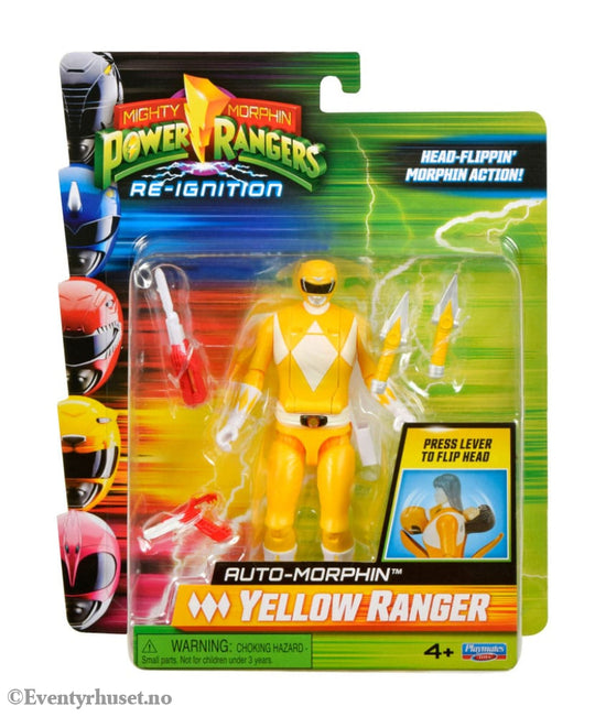 Mighty Morphin Power Rangers Action Figure Auto-Morphin Yellow Ranger 12 cm Actionfigur