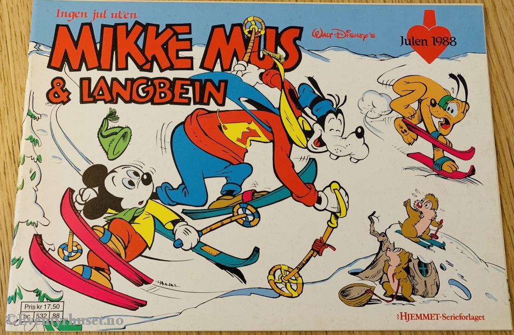 Mikke Mus Og Langbein. Julen 1988. Julehefter