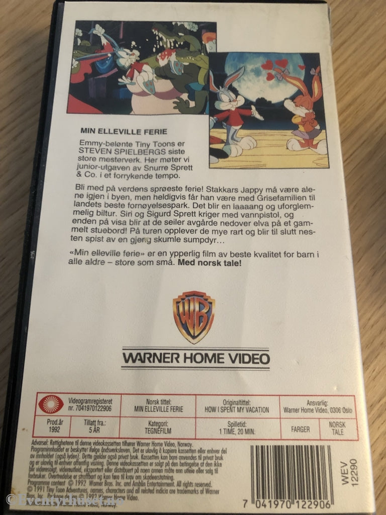 Min Elleville Ferie. Tiny Toon Adventures. 1992. Vhs. Vhs