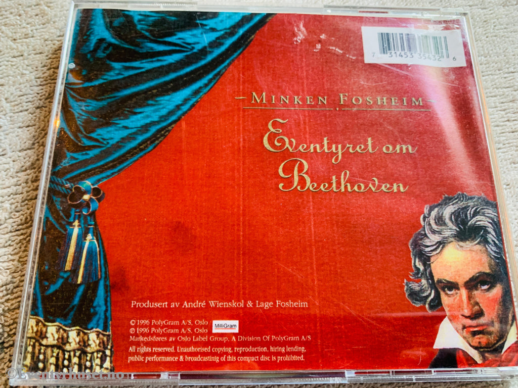 Minken Fosheim. 1995. Eventyret om Beethoven. Lydbok på CD.