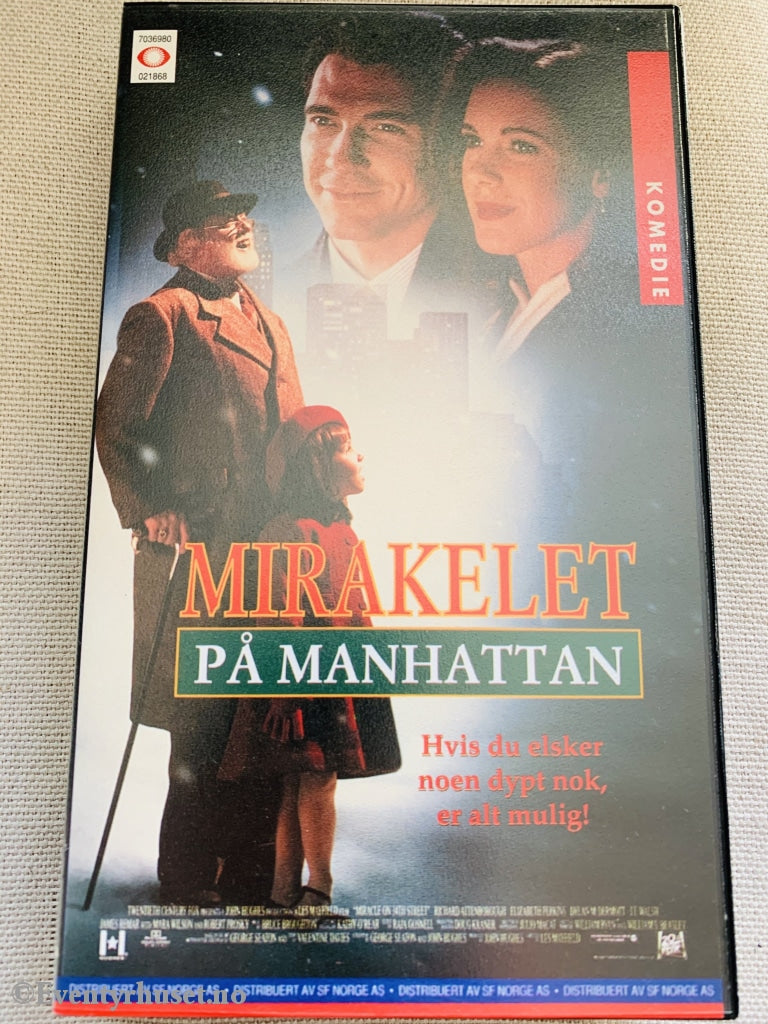 Mirakelet På Manhattan. 1994. Vhs. Vhs