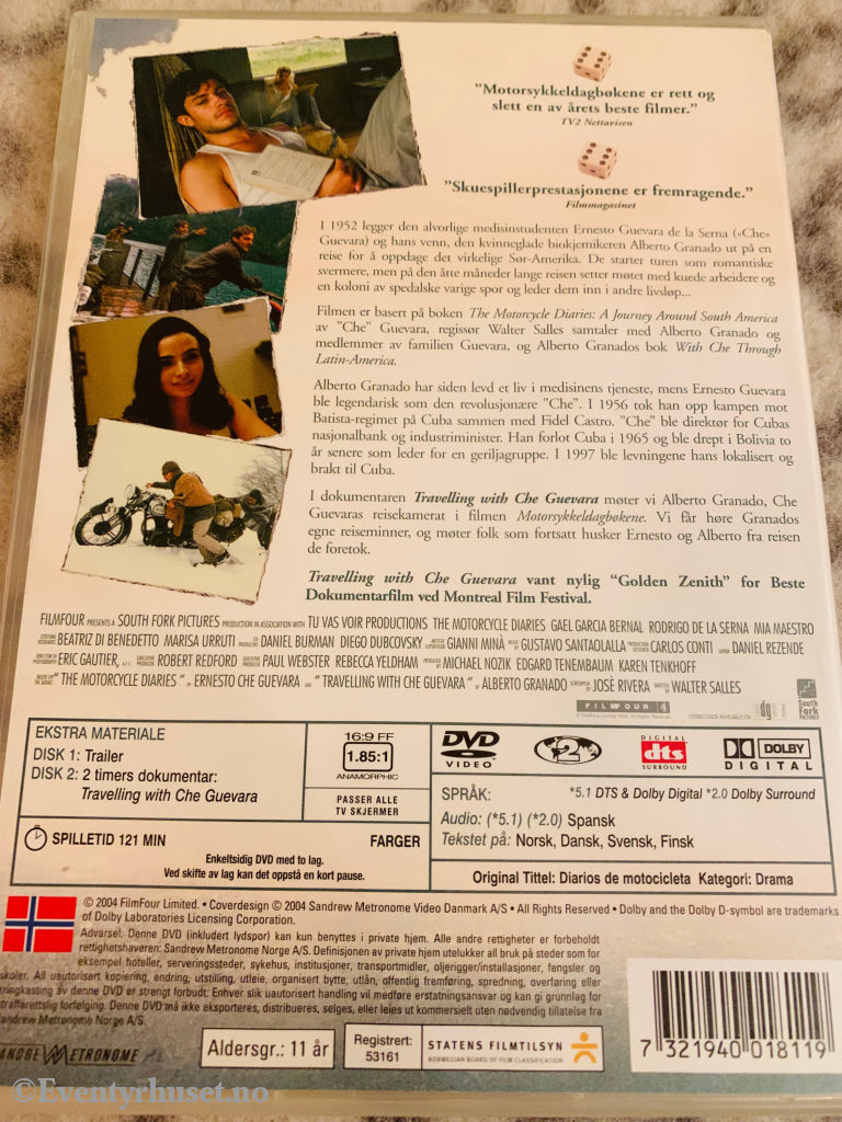 Motorsykkeldagbøkene. 2004. Dvd. Dvd
