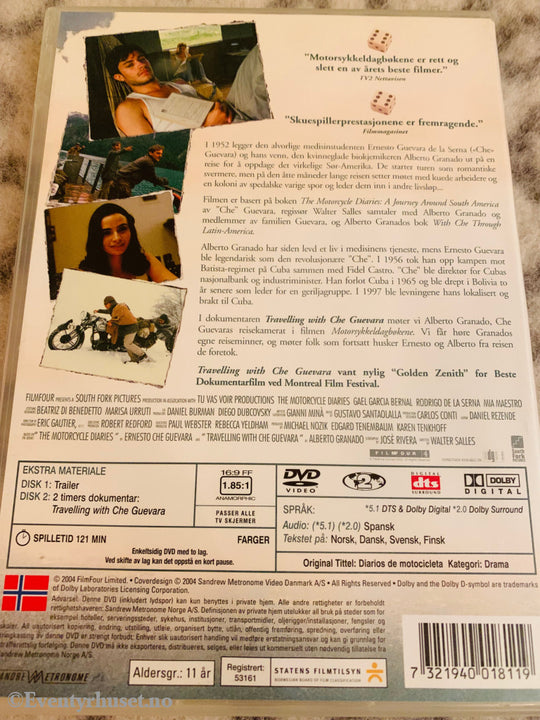 Motorsykkeldagbøkene. 2004. Dvd. Dvd