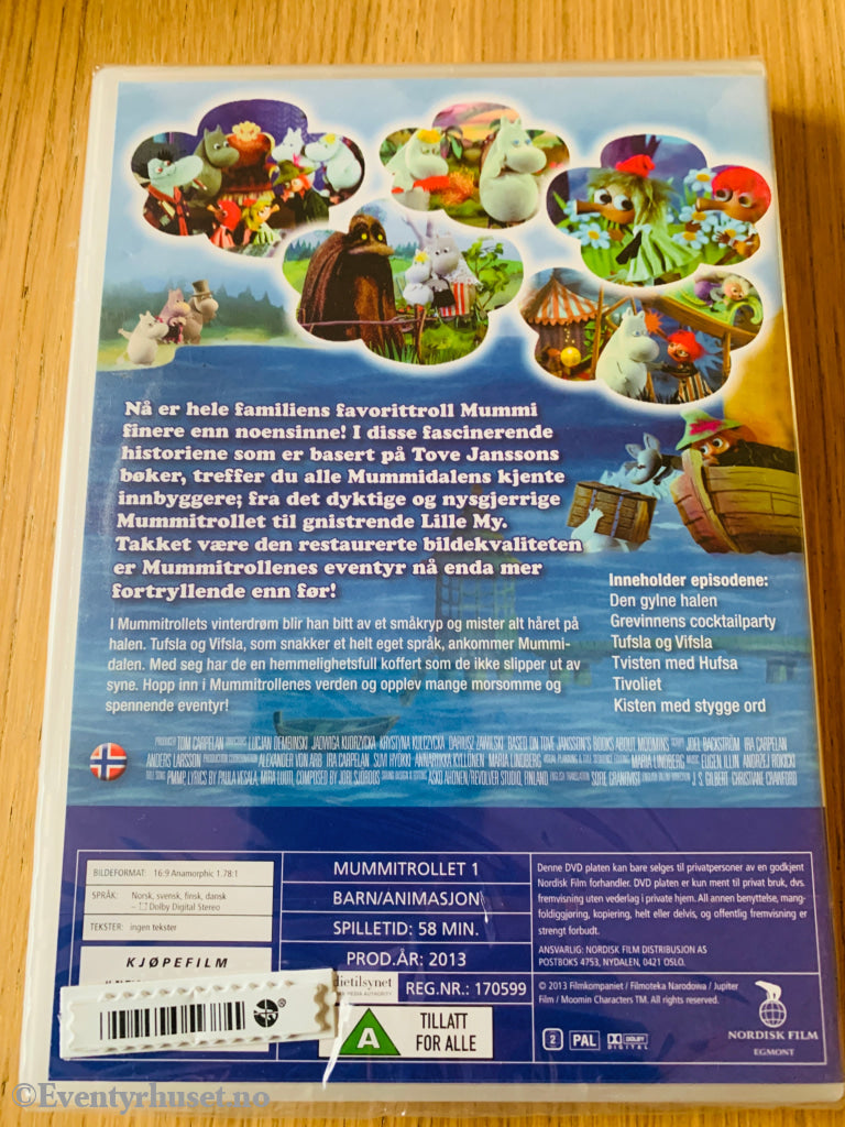 Mummitrollet. Tufsla og Vifsla. DVD.