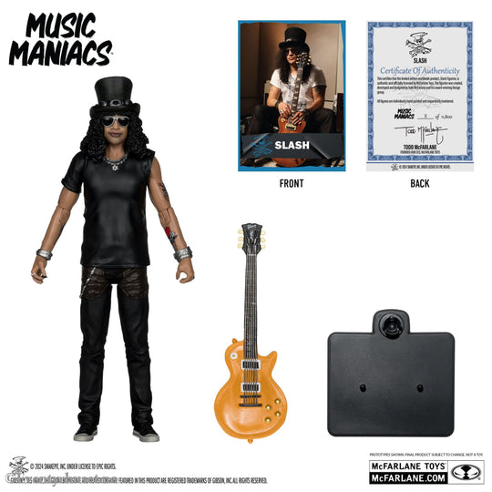 Music Maniacs Rock Action Figure Slash 15 cm Mint In Sealed Box (MISB)! Actionfigur