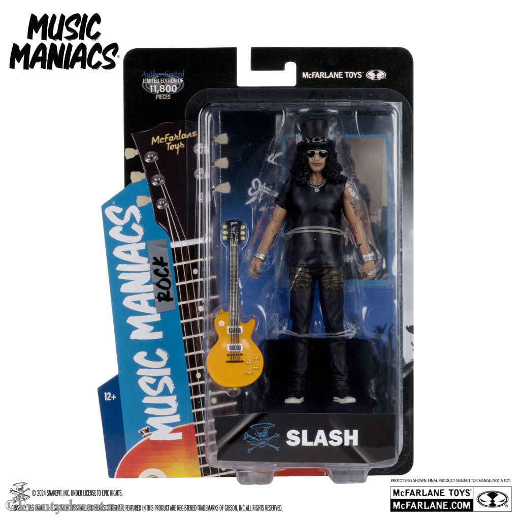 Music Maniacs Rock Action Figure Slash 15 cm Mint In Sealed Box (MISB)! Actionfigur