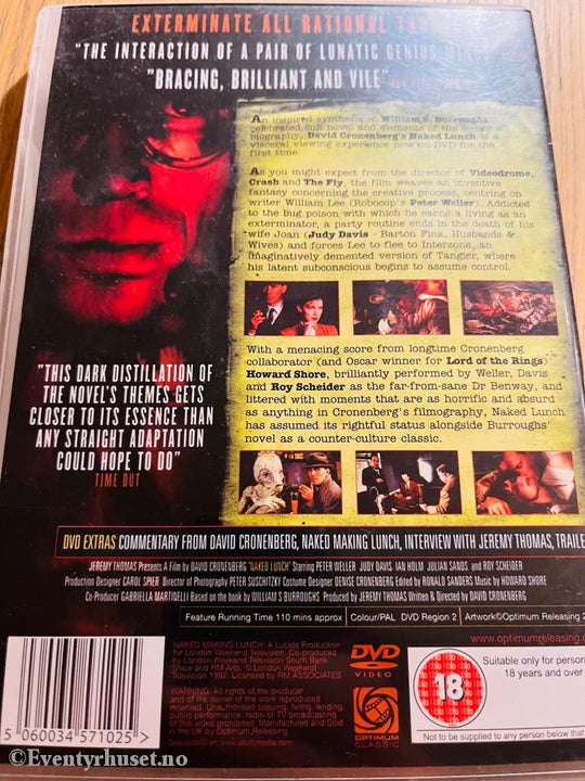 Naked Making Lunch. 1992. Dvd. Dvd