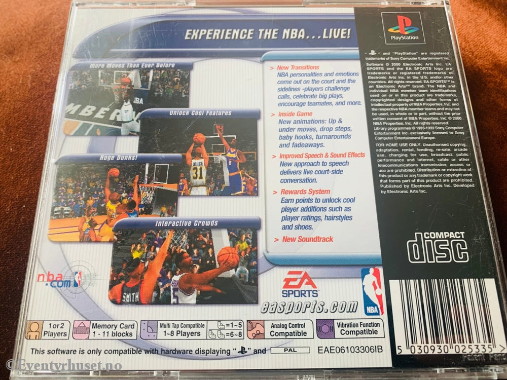 Nba Live 2001. Ps1. Ps1