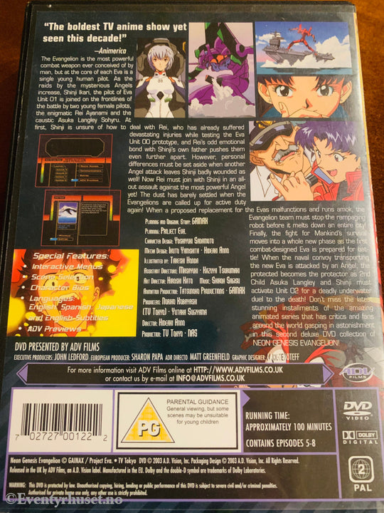 Neon Genesis Collection. 0:2. Dvd. Utgitt I Norge! Dvd