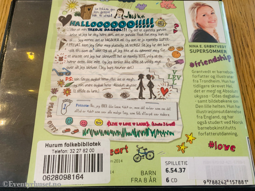 Nina E. Grøntvedt. Supersommer... eller? 2010. Lydbok på CD.