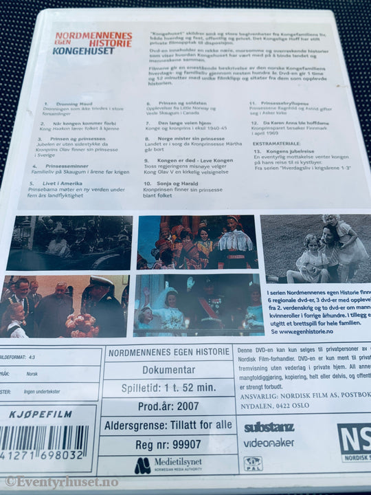 Nordmennenes egen historie: Kongehuset. DVD.