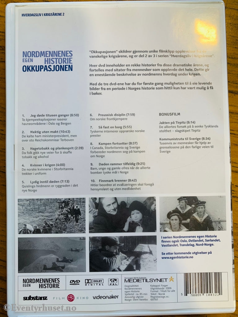 Nordmennenes Egen Historie. Okkupasjonen - Hverdagsliv I Krigsårene 2. Dvd. Dvd