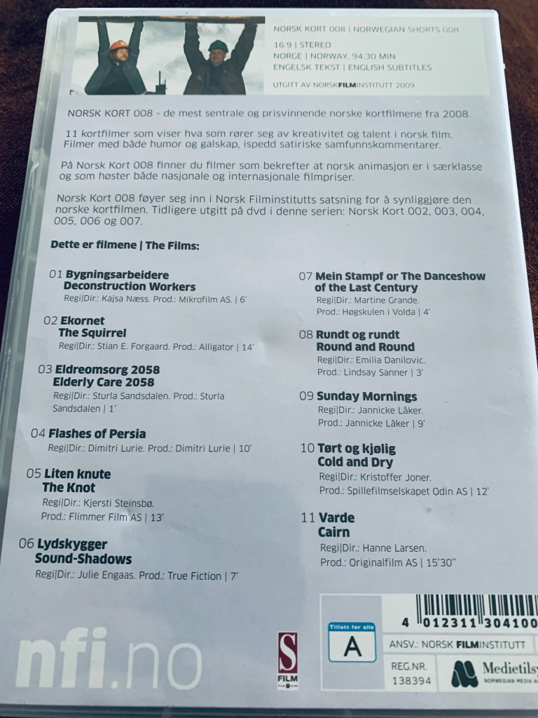 Norsk Kort 008. DVD.