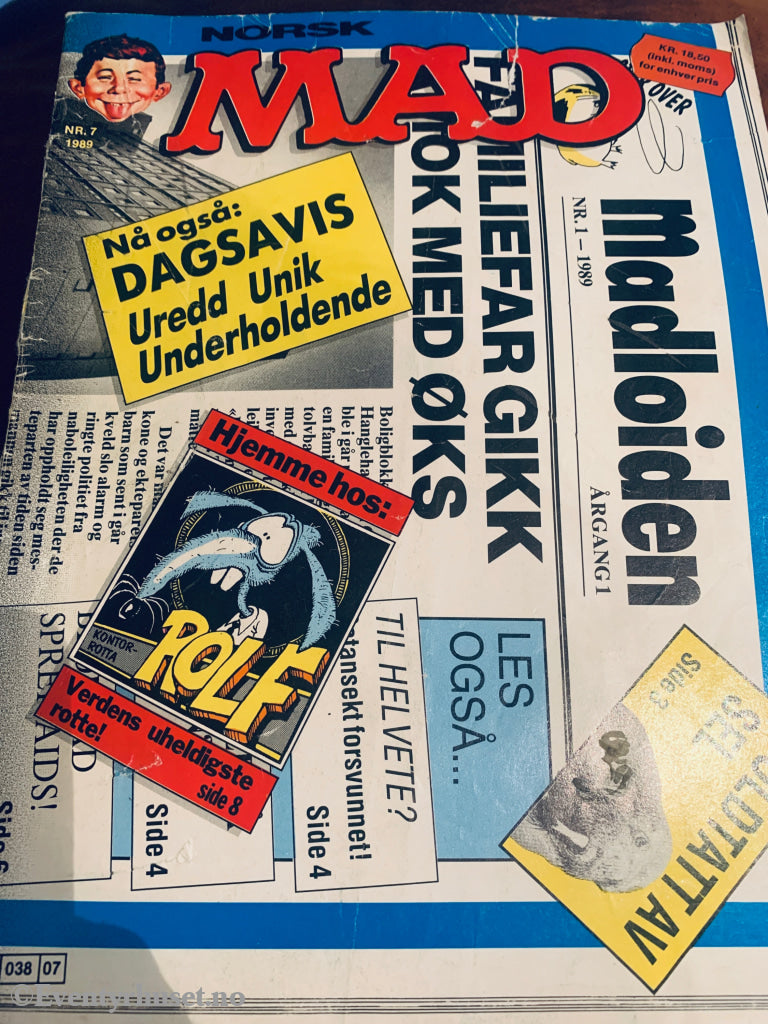 Norsk MAD. 1989/07. Tegneserieblad